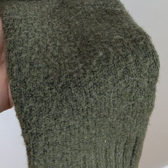 J.Crew | Olive Green Wool Blend Cardigan Sweater Size Extra Small - Picture 8 of 9